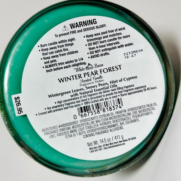 WINTER PEAR FOREST 3 Wick Candle - Picture 3 of 3